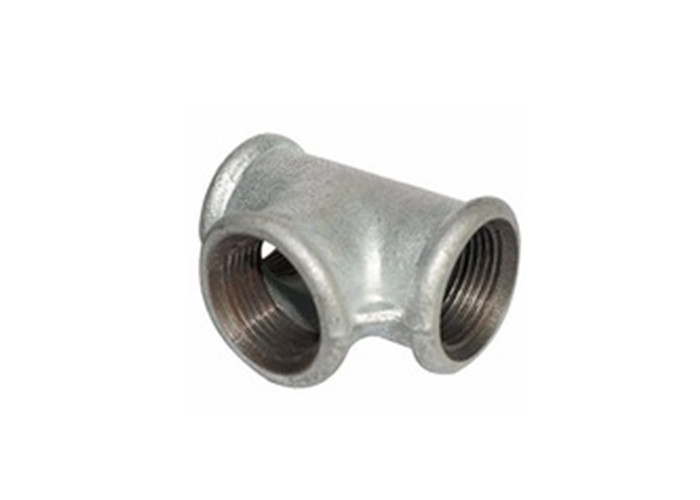 60 Degree Cone Branch Malleable Iron Tee BSP Pipe Fittings Abrasive Resistance
