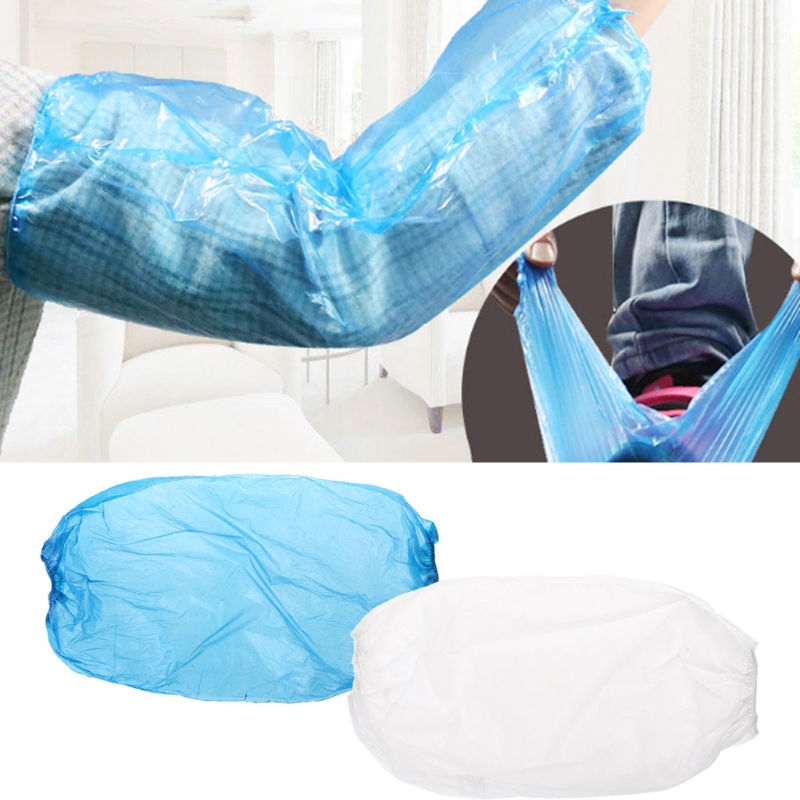 PE / CPE Disposable Arm Sleeves Machine Made Disposable Sleeve Protectors