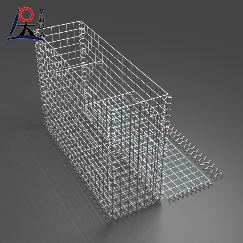 Hot Galvanized Galfan Coated Welded Gabion Box Stone Cage Box