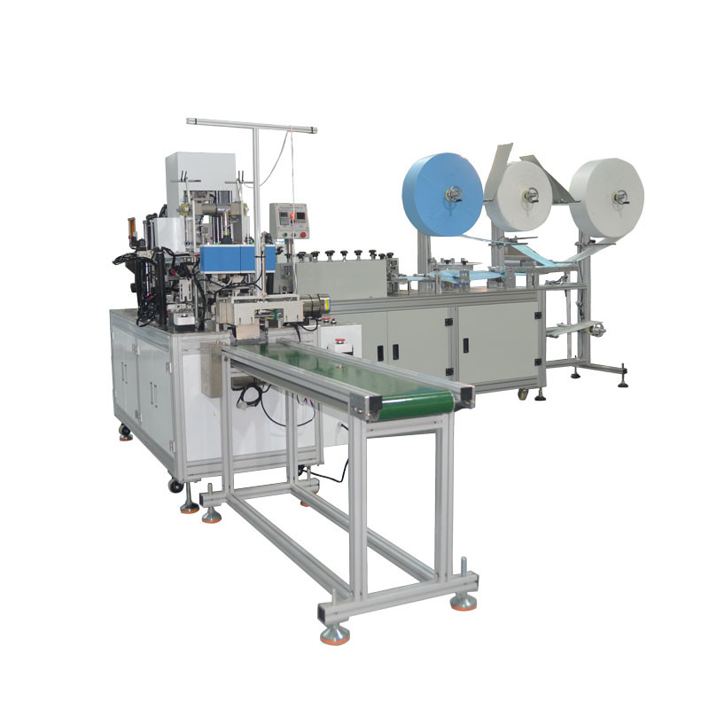 High Speed Ultrasonic Medical Mask Machine , 12.5kW 3 ply mask production machine