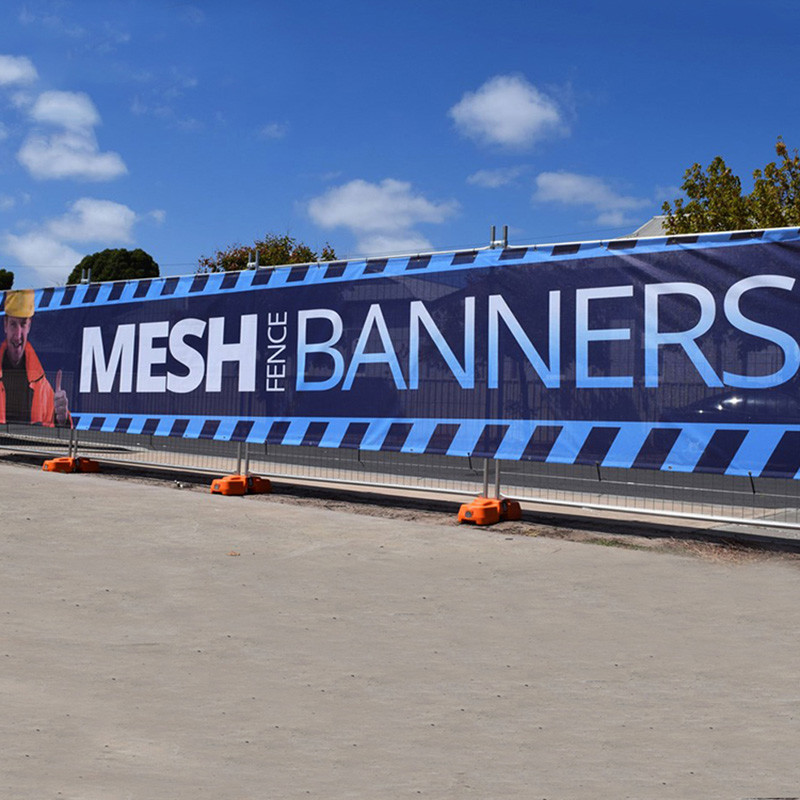 YaoYang Outdoor Advertising Banner Knitted Polyester / Satin / Mesh Material