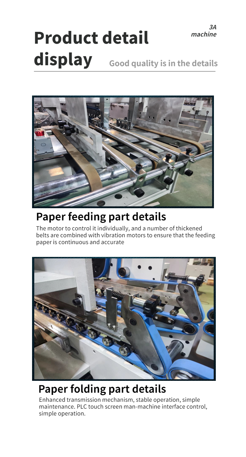 3ACQ-580D Folding and Gluing Machine Box Folding Machine for Packaging Material Wood