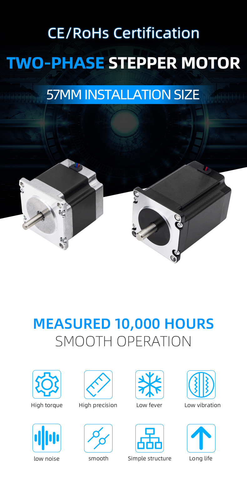 UMot Nema 23 Stepper Motor for CNC 57 2 Phase and 950mN.m/1600mN.m Holding Torque
