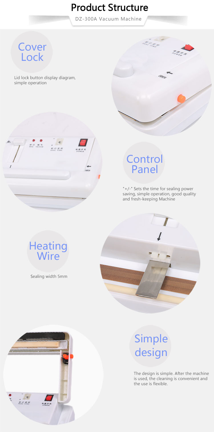DUOQI DZ-300A Commercial Small Size Vacuum Sealer for Household and Commercial Needs