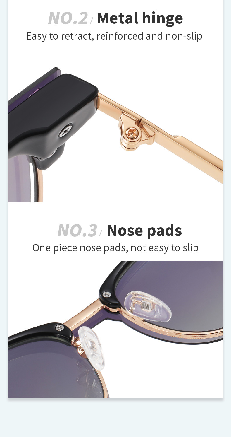 Two Purposes Clip On Magnetic Sunglasses Eyewear Unisex Polarized