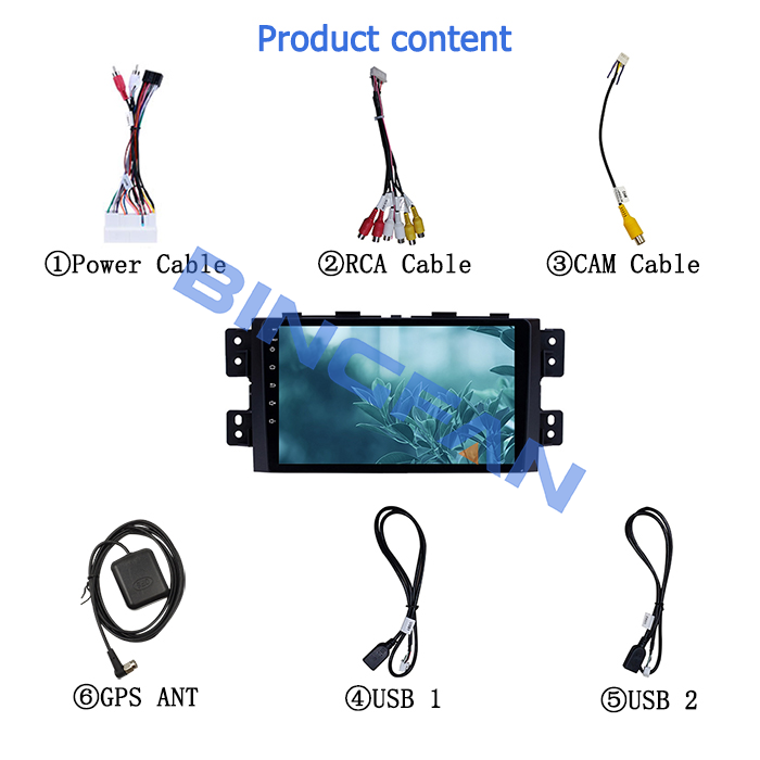 KIA Car Stereo Borrego Mohave 2008-2012 9" Android 10 Quad Core Car Audio DVD Player WIFI GPS Radio Stereo Video