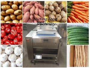 Buy cheap Big Capacity 300~500KG/H  Potato Washing And Peeling Machine With Nylon Wire Brush product