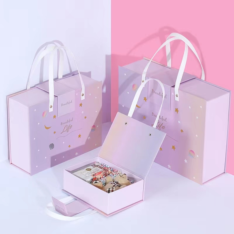 Reusable Cosmetic Packaging Box Hairband Silk Pillowcase Gift Box