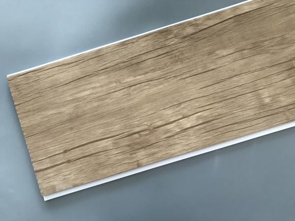 Quality Wood Color Plastic Laminate Wall Covering , Pvc Laminated Ceiling Board for sale