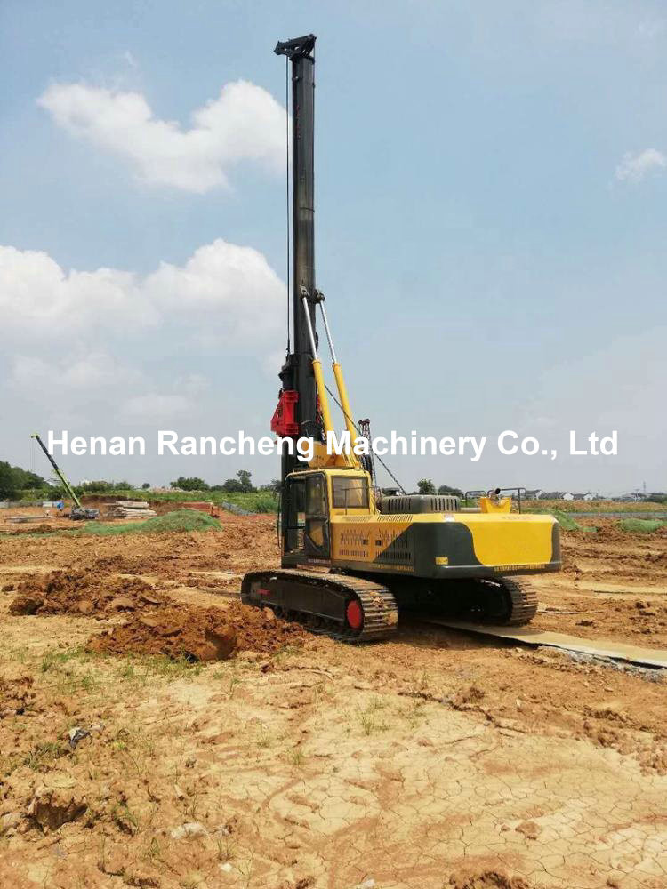 50m Drilling Depth Rotary Drilling Rig With Cummins 190KW Diesel Engine