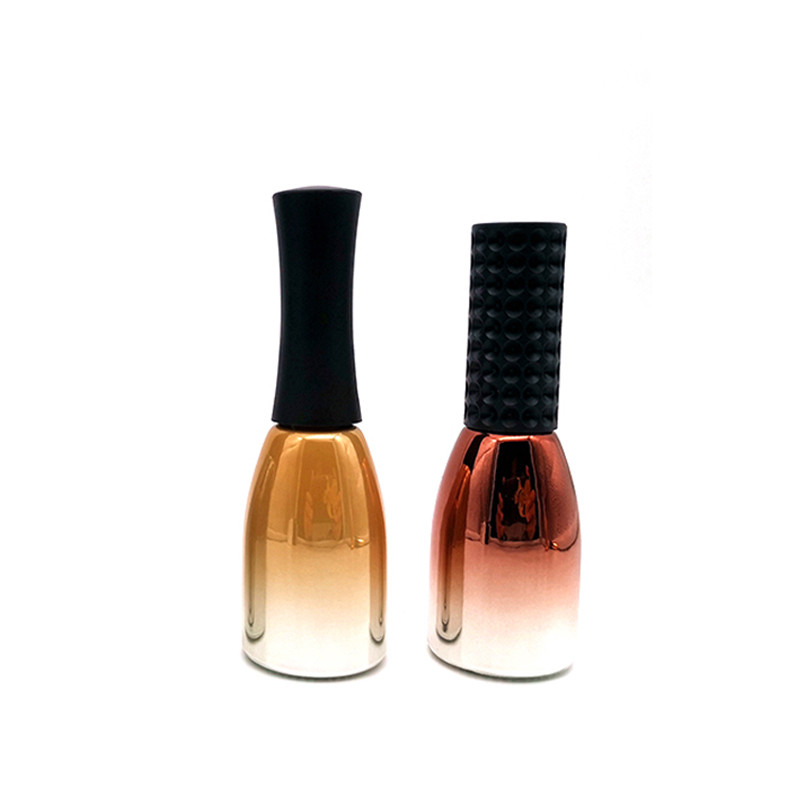 Mini Round Shape 5ml Empty Nail Polish Bottles Colorful Glass Customize