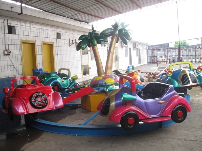 Motor Shape Children's Amusement Park Rides , Kids Carnival Car Carousel Ride