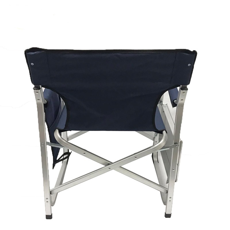 Modern Director Style Aluminum Frame Folding Outdoor Chair with Strong Folding Design