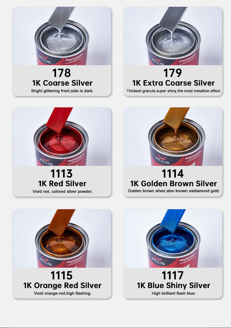 2k Clear Liquid Coating Matte Silver Car Paint For Plastic Bumpers Metallic Automotive Paint Spray Paint