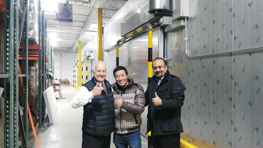 6500 Tons Freezer Cold Room Food Refrigeration R404a Water Cooling