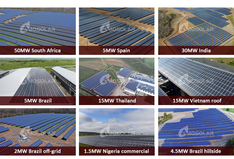 Amosolar Solar Monocrystalline N-Type 450W 500W 550W 580W 600w 620wHalf Cut Solar Panel for Retailers