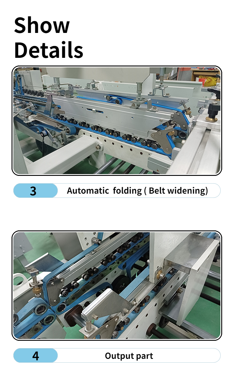 CQT 800 Water Soluble Cold Glue Automatic Gluer Folder Machine for Cardboard/Corrugated Boxes