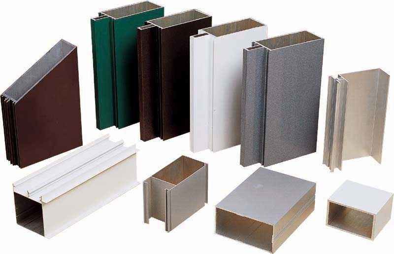 Wood Finished Curtain Wall Aluminium Profiles For Industrial / Decoration