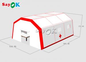 China Inflatable Emergency Tent Movable Water Resistant Inflatable Medical Tent To Set Beds With Air Pump on sale