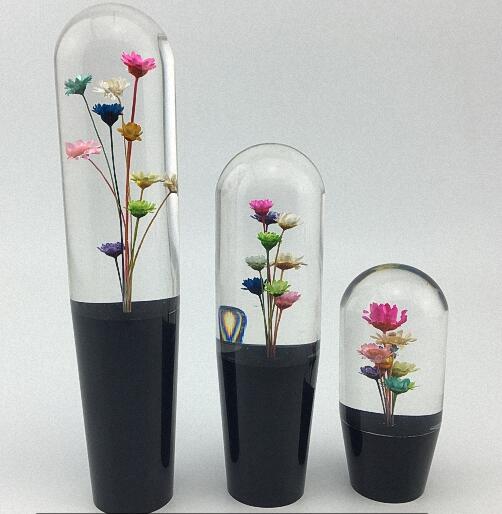 Craft Decoration Resin Shift Knob Flower Resin Gear Knob 10cm 15cm