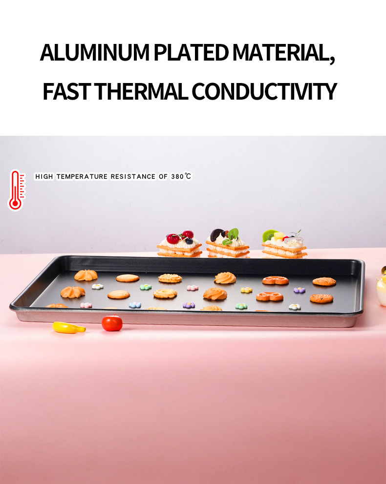 600*400mm All-Purpose Baking Oven Bakery Trays Plates Dishes Serving Trays Pan In Multiple Sizes