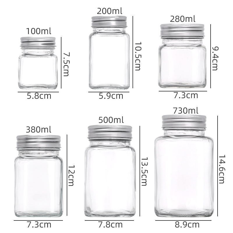 Aluminum Cover Glass Storage Tank for Pickled Vegetables and Sifang Jam