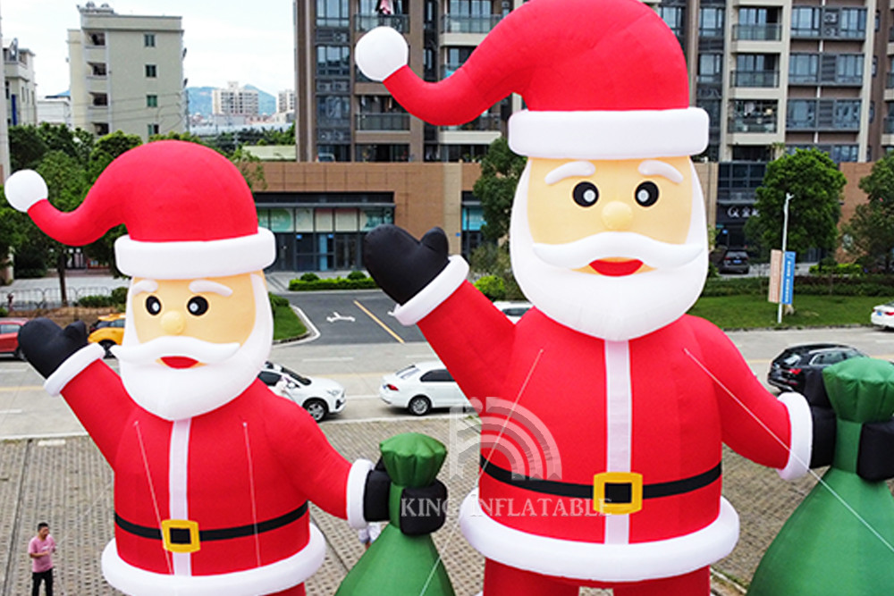Inflatable Santa Claus 20ft 26ft 33ft High Christmas Decorations Blow Up Santa