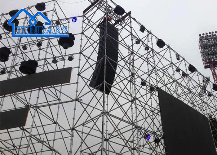 Square Structures Spigot Modular Stage Frame Aluminum Truss System For Outdoor Concert Event