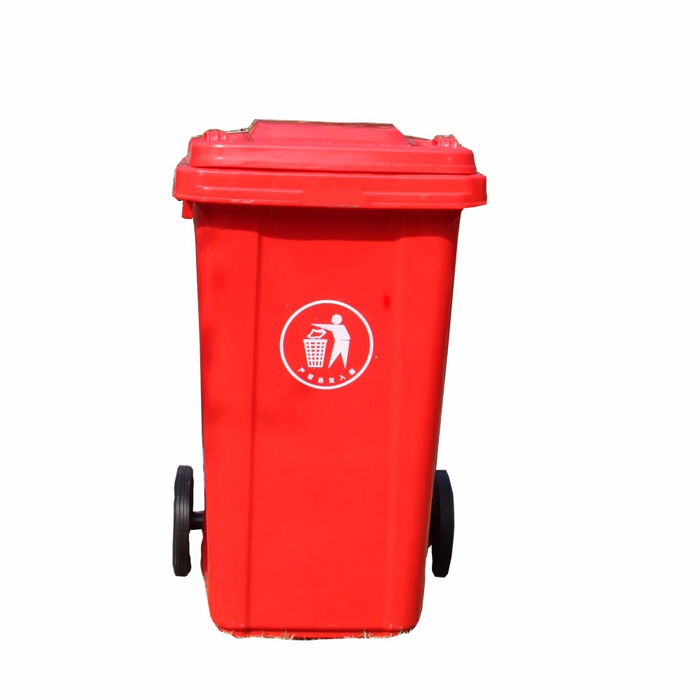 Rubbermaid Kitchen Garbage Trash Can Plastic Outdoor Standing Large Eco dust bin with Wheels