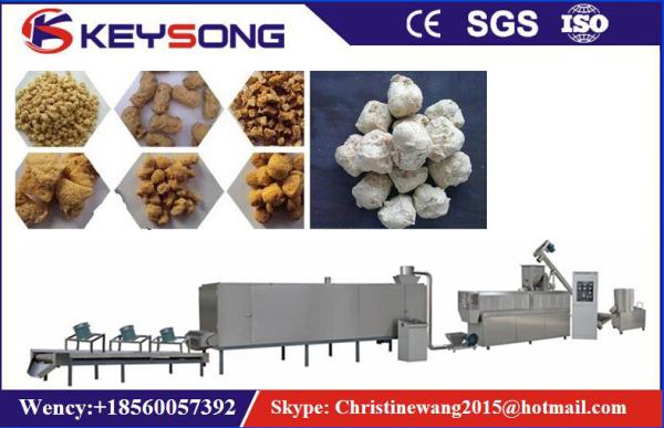 Quality Output 100 - 150kg / H  Soya Meat Making Machine 70kw Low Energy Consumption for sale