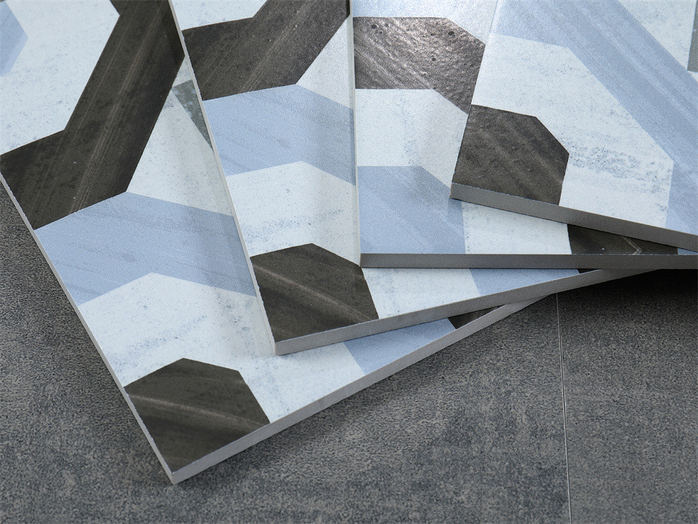 No Fade 200x200mm Wall Ceramic Rustic Tiles And Blue Floor Tile For Living Room And Kitchen