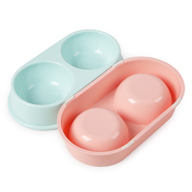 Weight 120g Plastic Pet Feeder , Cat Feeding Bowls Eco Friendly Healthy