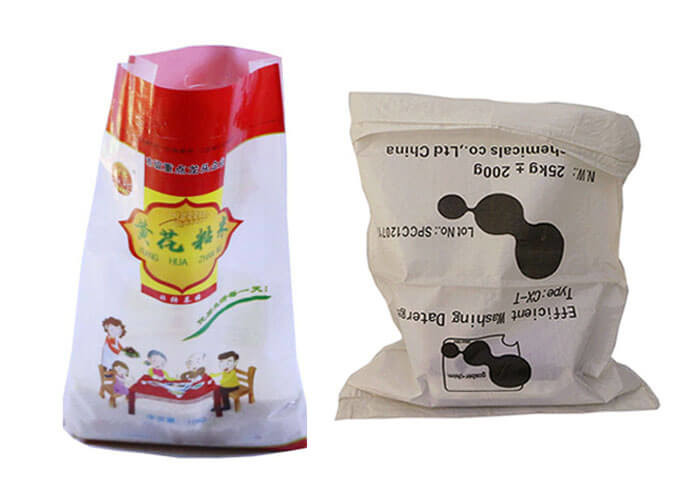 Anti Slip Flat Bottom Gusset Bags , Moisture Proof PP Bags With Perforations