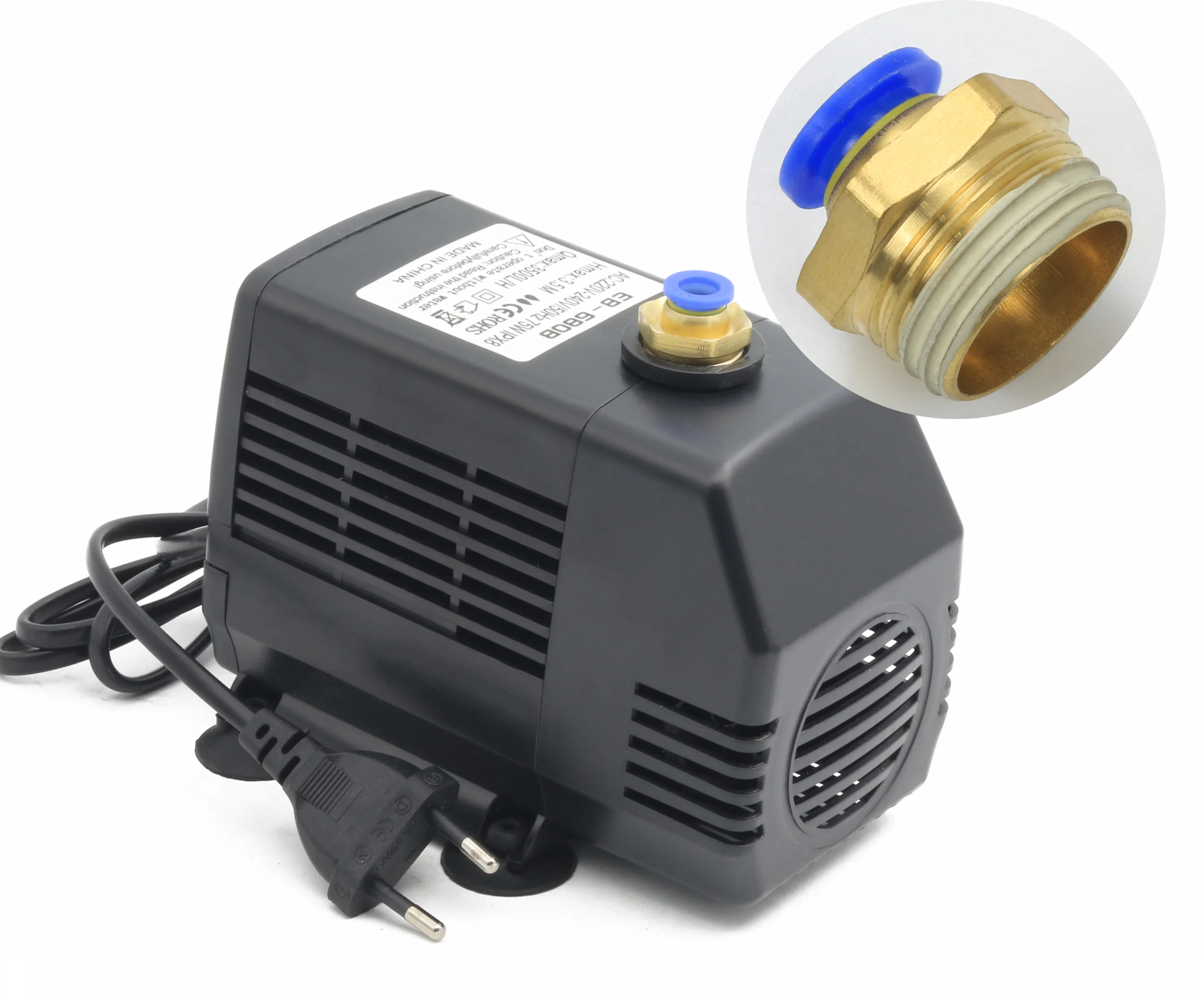 1.5KW Water Cooled CNC Spindle Motor ER16 with HY VFD Inverter 80mm Spindle Clamp