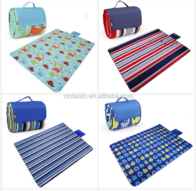 HIGH QUALITY outdoor fitness foldable waterproof picnic floor mat, folding beach mat