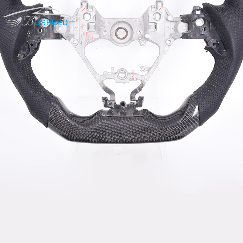 Toray Carbon Fiber Twill Toyota Leather Sports Steering Wheel 350mm Custom Color
