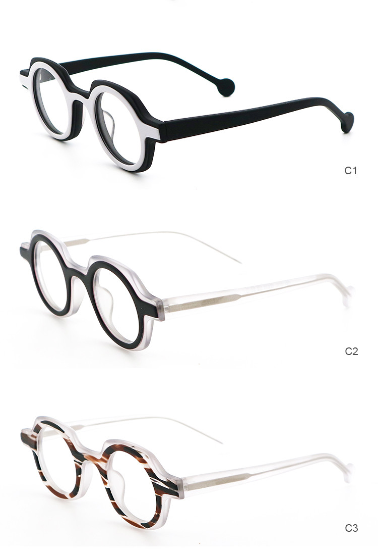 Black Brown Blue Acetate Glasses Optical Frames MR 98061