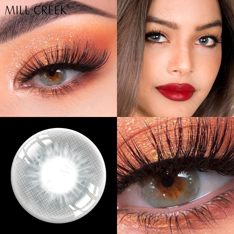 Ksseye Color Natural Grey Contact Lenses Cosmic Disposable Yearly Colored