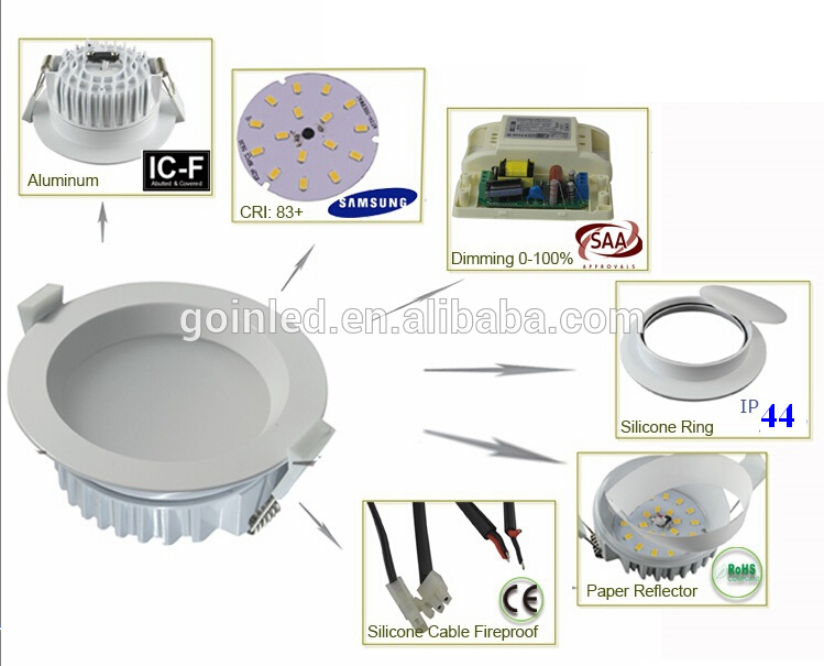 13W SMD LED downlight