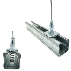 Lighting Suspension Cable Kits With Gripper Application Wire Suspension Hanging Kit