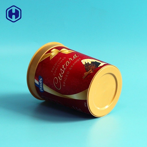Commercial Decorative IML Cup Disposable Ice Cream Cups Freezer Usage