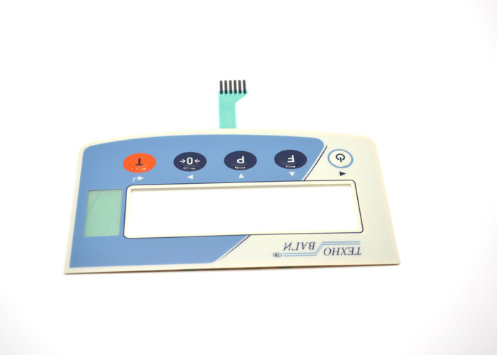 Embossed 5 Buttons Tactile Membrane Switch Anti - Scratch Non Metal Dome Type