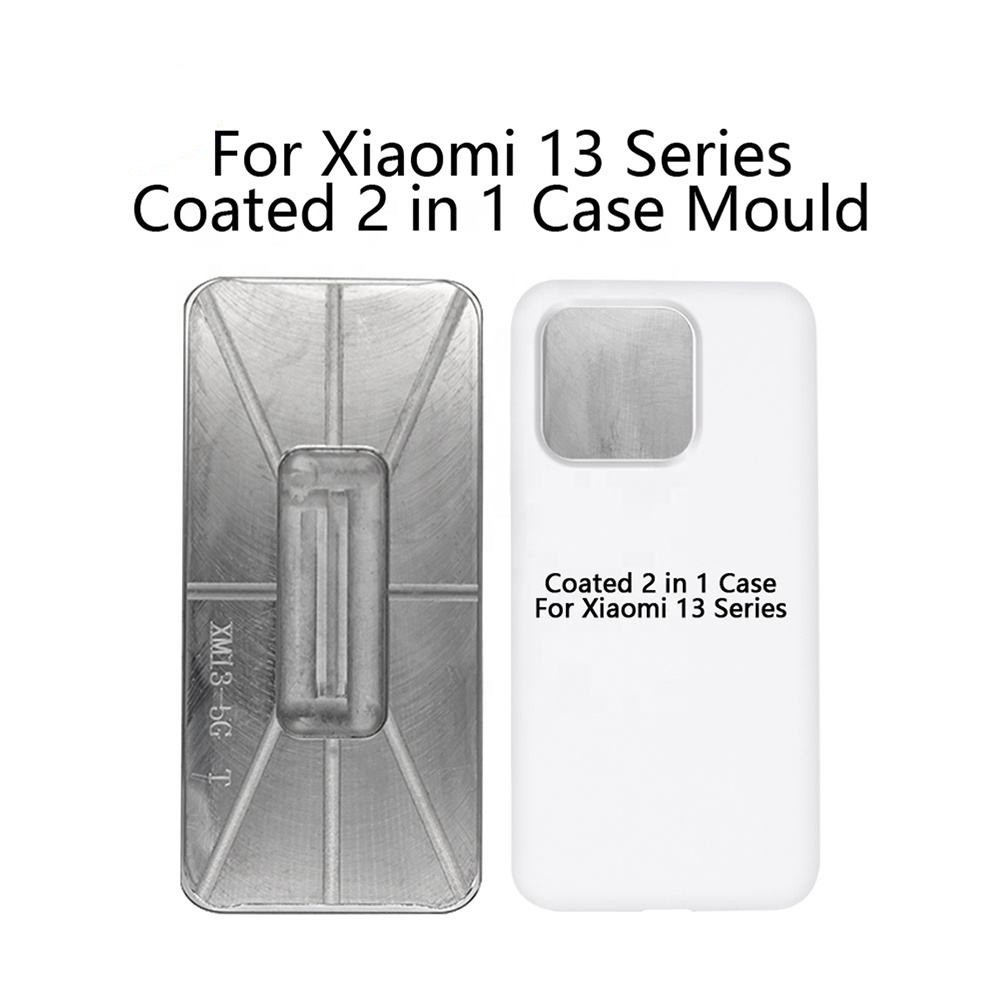Sublimation 3D Coated Blank 2 in 1 Tough Phone Cases For Xiaomi 13 14 Pro 3D Sublimation Film Cases