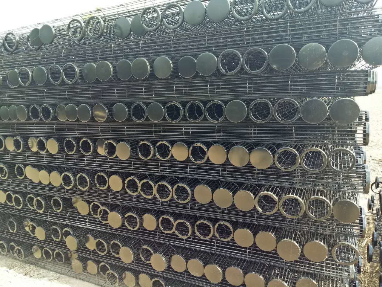Industrial Dust Collector Fittings Galvanized Steel Filter Bag Cage