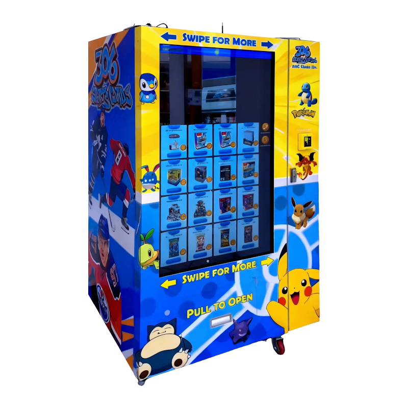 Buy cheap Pokemon TCG Vending Machine with 55 Inch Touch Screen, Cashless Payment, and Large Capacity product