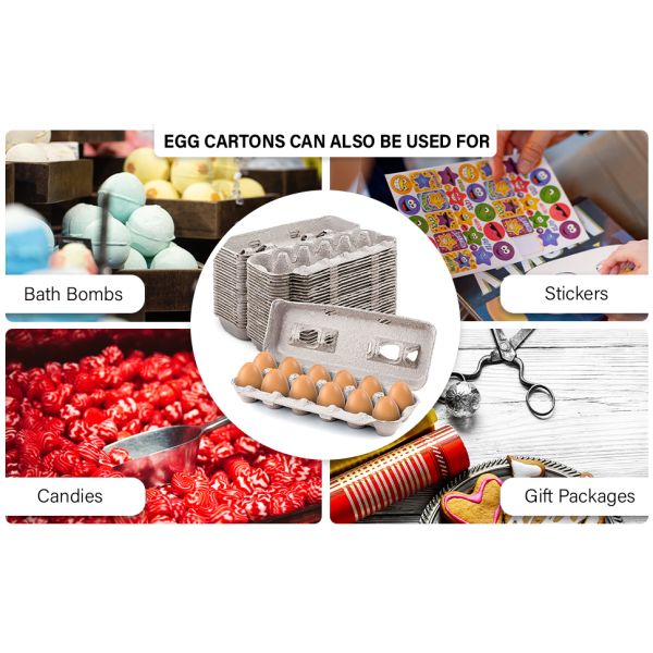 B08DL59R2J B08DL59R2J Cackle Hatchery cardboard egg cartons Blank Natural Pulp Egg Cartons