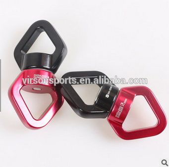 Heavy duty double loop spinning swiveltree swing strap swivel