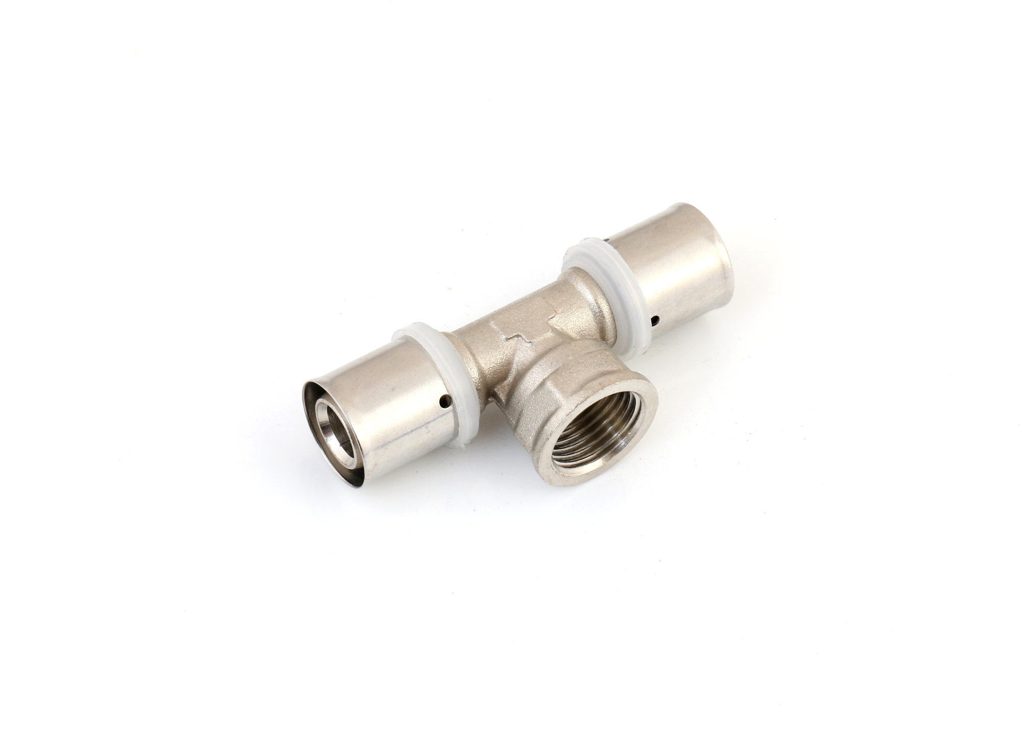 Pex pipe fittings brass press fittings Nickel plated for pex-al-pex pipe