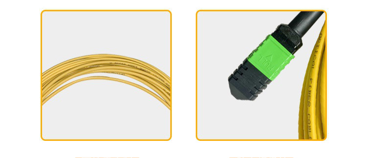 MPO APC singlemode 1 meter 10G fiber jumper 8 12 24core 40G100G 1310 1550NM support customization