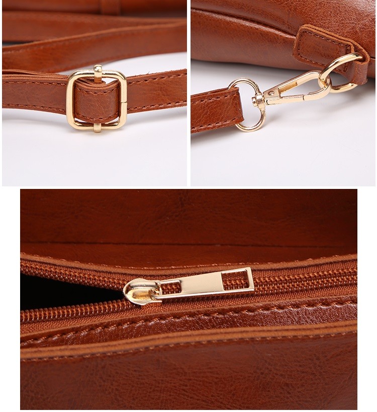 Retro Shell Tassel Crossbody PU Leather Handbags
